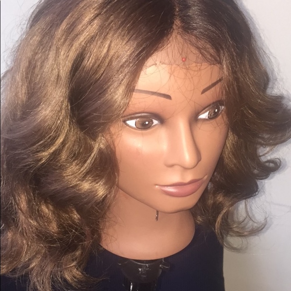 Dark ash blonde wig
